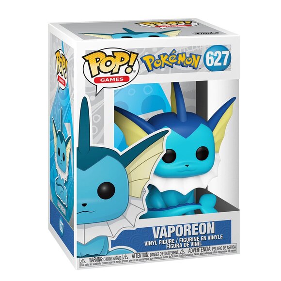 NIB - Funko Pop! Pokémon - Vaporeon Vinyl Figure #627 - Picture 2 of 7